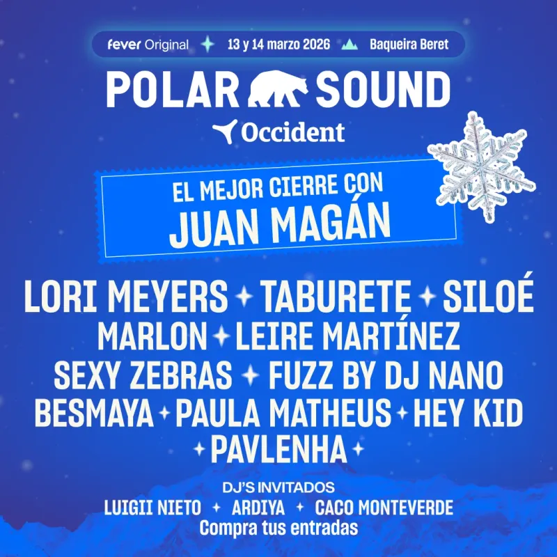 Polar Sound Occident 2026: Lori Meyers, Taburete, Siloé y más artistas en Baqueira Beret