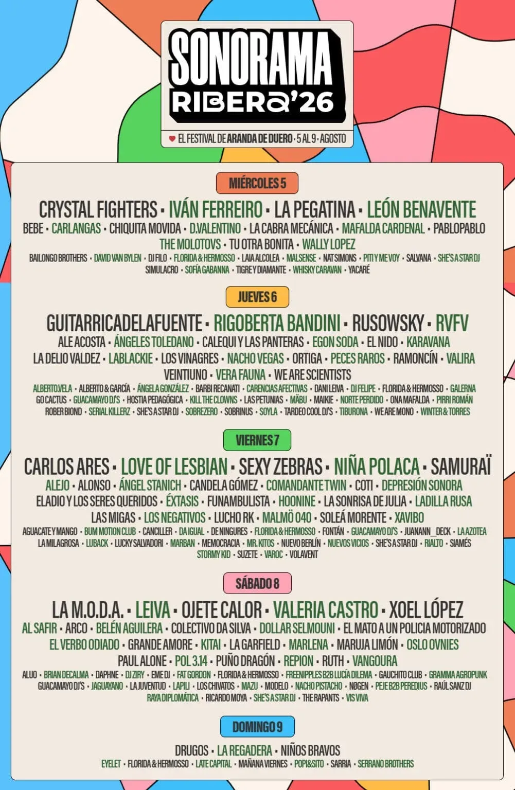 Sonorama Ribera 2026 | Aranda, la capital de la música