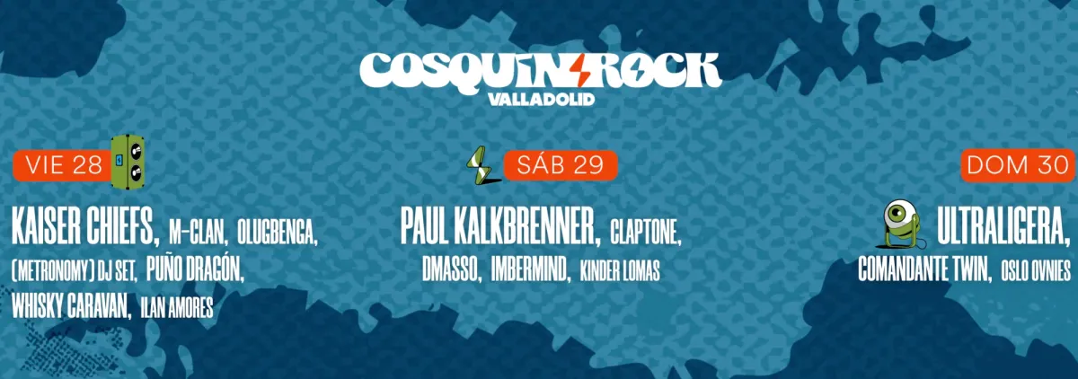 Cosquín Rock Valladolid 2026: cartel, fechas y horarios